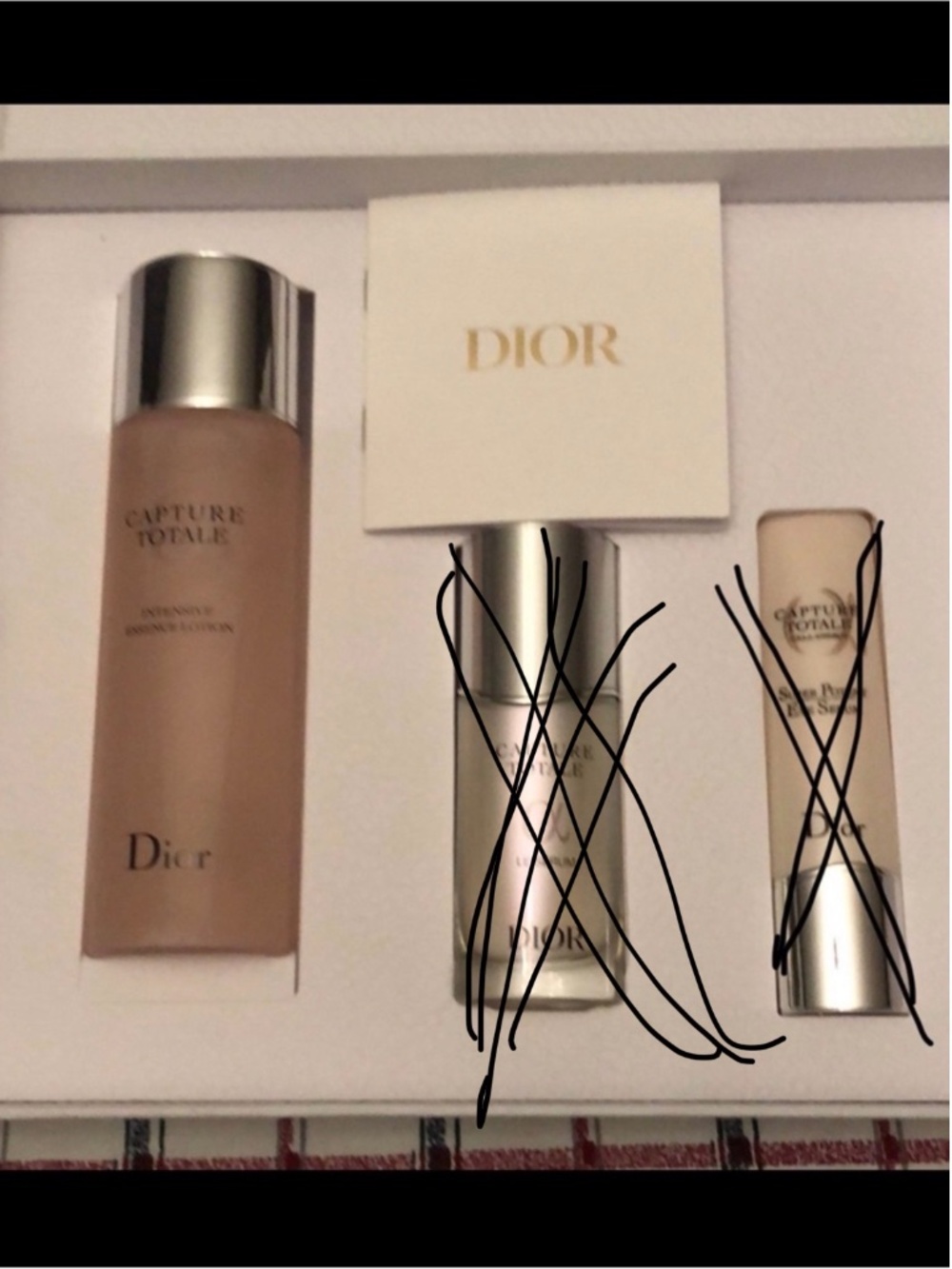 Dior Capture Totale Lotion and towel set